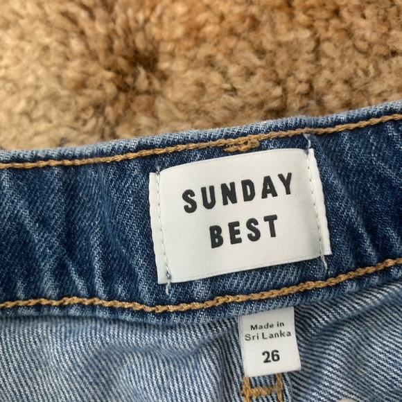 Aritzia Sunday Best denim shorts. - Picture 3 of 3